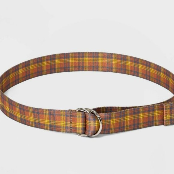 Wild Fable Women's Plaid Webbing Belt - Picture 1 of 2